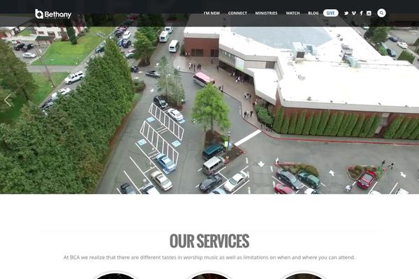 Radius theme site design template sample