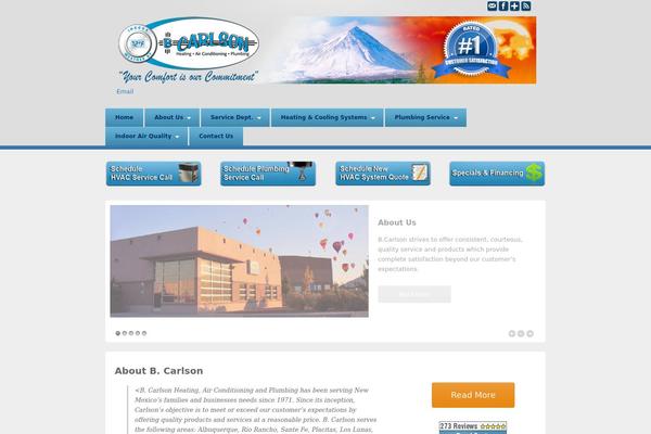 bcarlson.com site used Barely Corporate