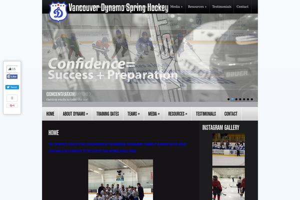 Hockeytime theme site design template sample