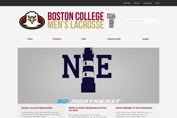 bceagleslacrosse.com site used Pitch