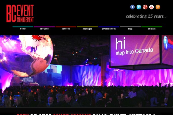 Immersion theme site design template sample