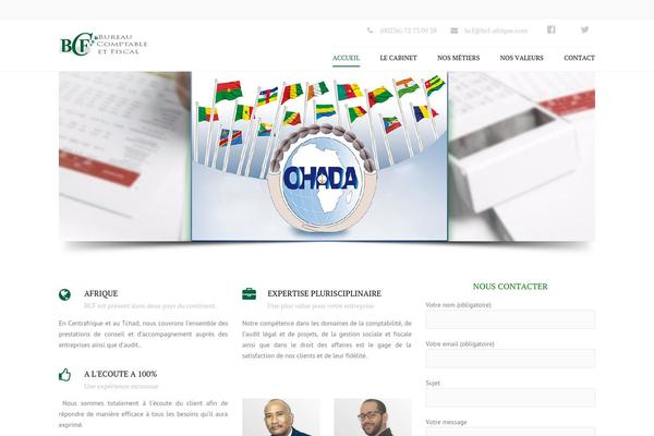 Accounting theme site design template sample