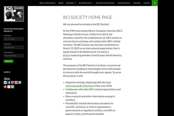 Twenty Fourteen theme site design template sample