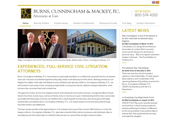 bcmlawyers.com site used Bcm