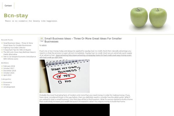 Green Apples theme site design template sample