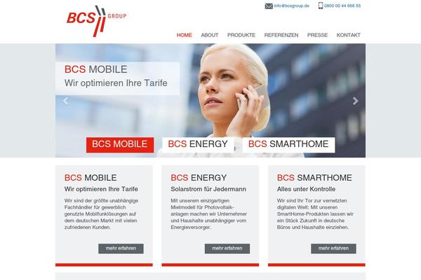Bcs theme site design template sample