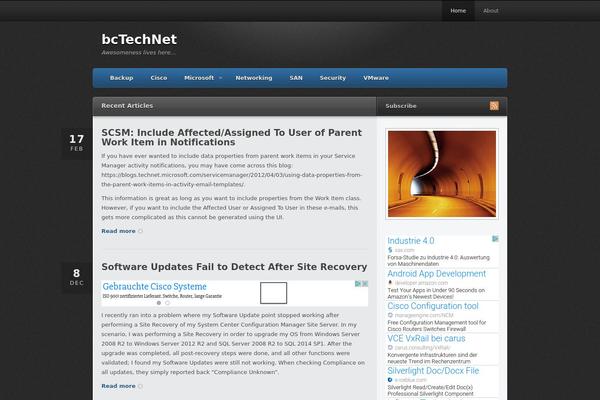 Traction theme site design template sample