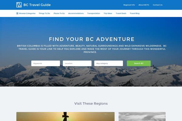 Listify theme site design template sample
