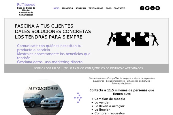 WordPress website example screenshot