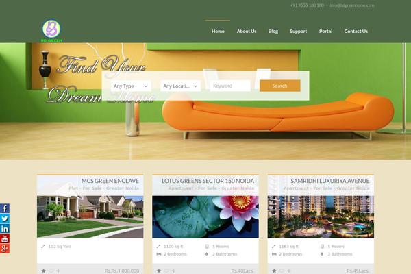 Realty theme site design template sample