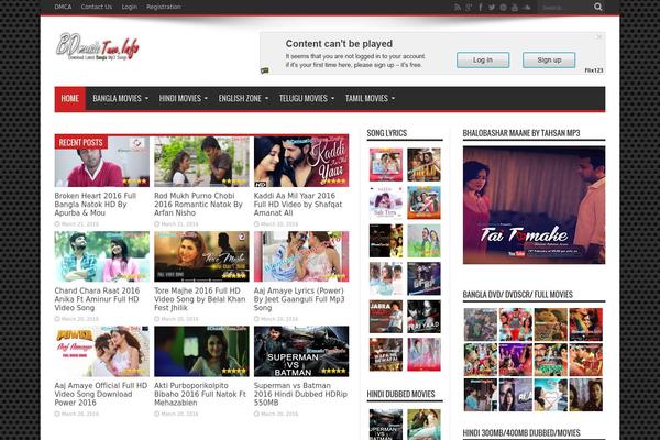 Jarida theme site design template sample