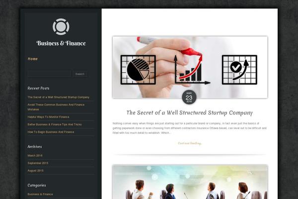Luminescence Lite theme site design template sample