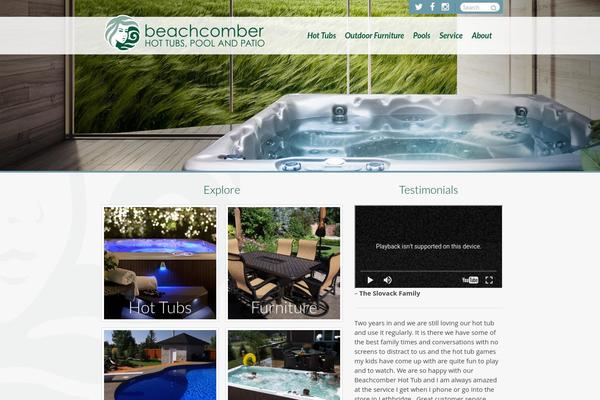 beachcomber theme websites examples