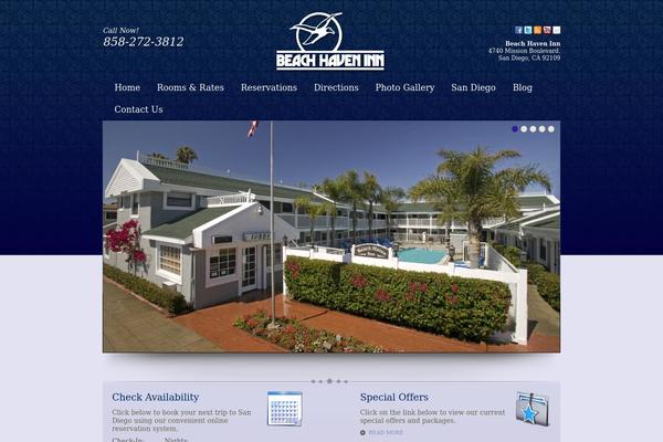 Hospitality theme site design template sample