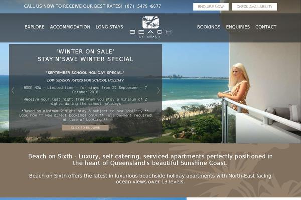 beachonsixth.com.au site used Beachonsixth