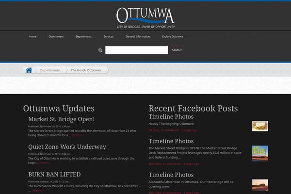 City-government theme site design template sample