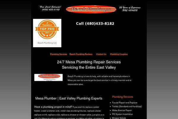 beachplumbingllc.com site used Plumworkpro
