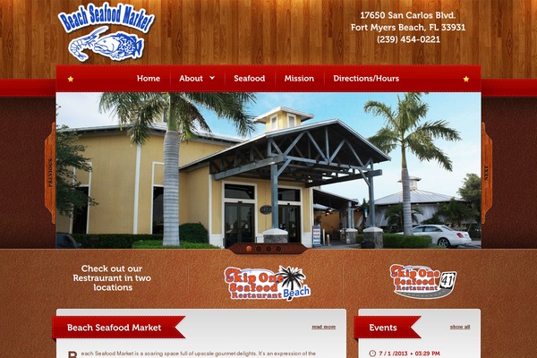Beach theme site design template sample