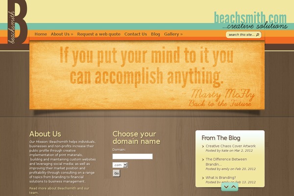 Site using Portfolio plugin