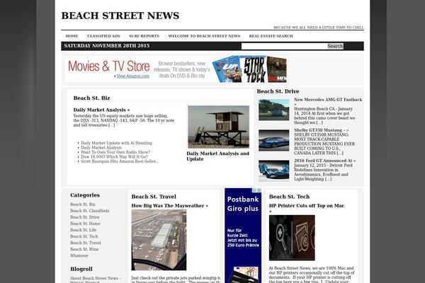 News Magazine Theme 640 theme site design template sample