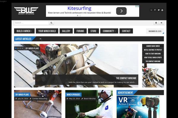 Powermag theme site design template sample