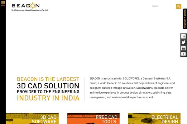 Beacon theme site design template sample