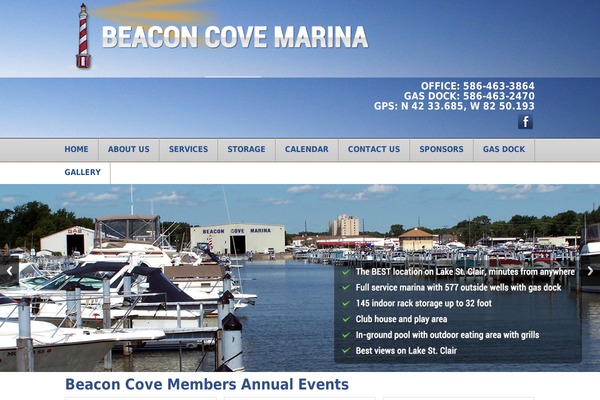Beacon theme site design template sample
