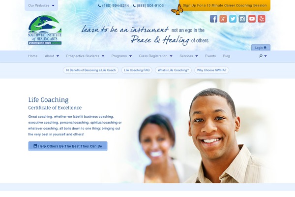 bealifecoach.com site used Swihamain