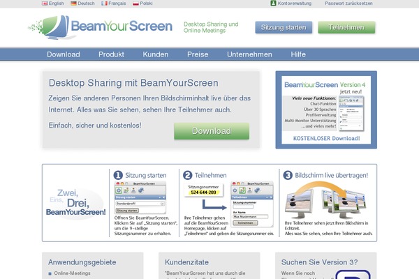 beamyourscreen.de site used Beamyourscreen