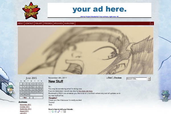 Comicpress 3c theme site design template sample