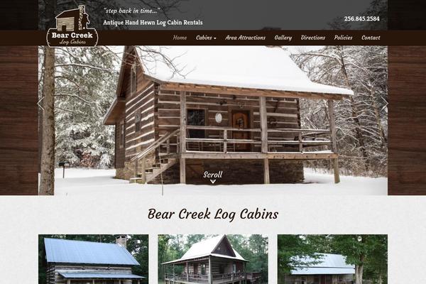 bearcreeklogcabins.com site used Bearcreek