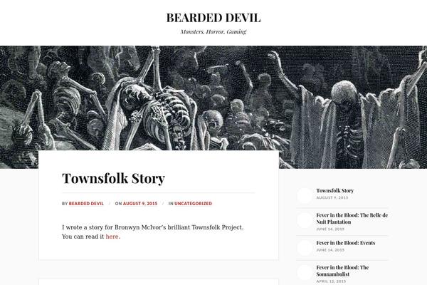 Lovecraft theme site design template sample