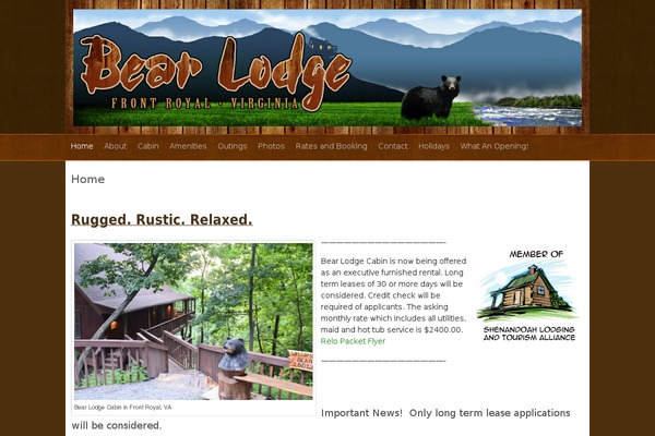 bearlodgecabin.com site used Rembrandt