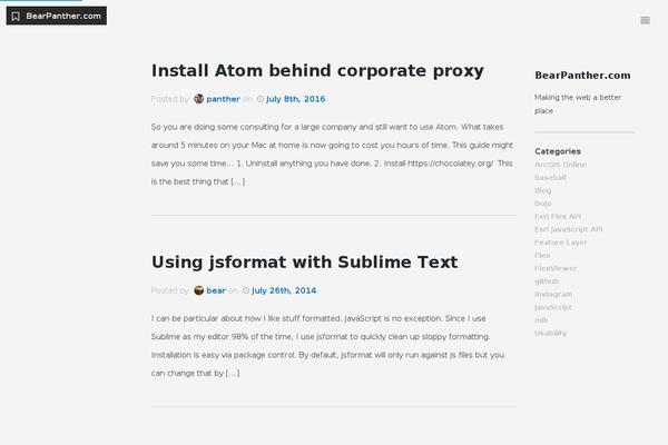 Site using Prettify GC Syntax Highlighter plugin