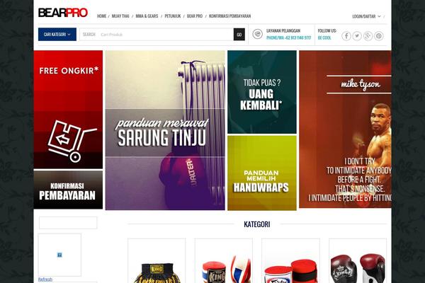 Mindig theme site design template sample