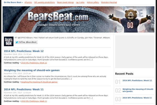 bearsbeat.com site used Bearsbeat2021