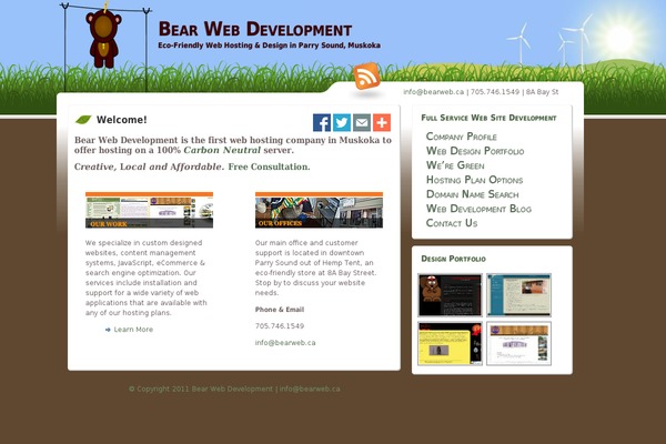 Flare theme site design template sample