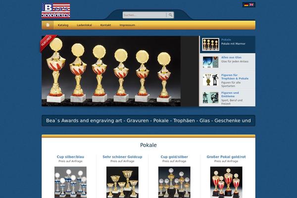Bellissima theme site design template sample