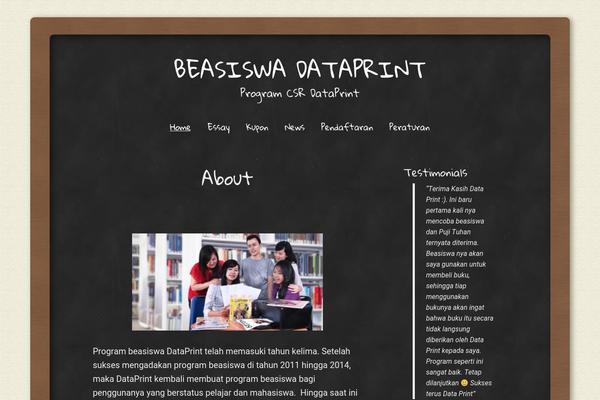 Scholarship theme site design template sample