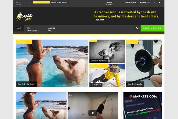 Site using AccessPress Social Counter plugin