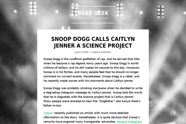 Singl theme site design template sample