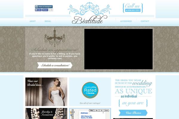 beatitudebridal.com site used Wireframe