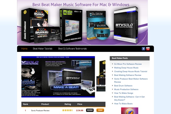 beats-maker-software.com site used Easyreview