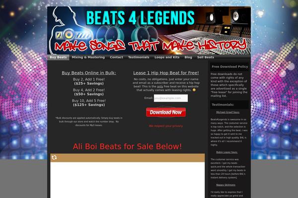 beats4legends.com site used Beats4legends7