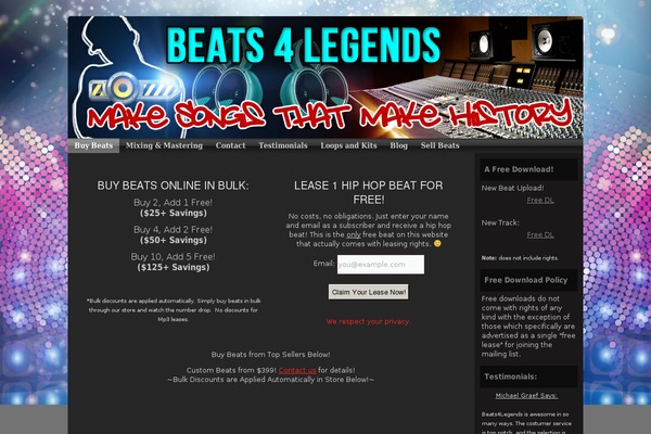 beats4legends7 theme websites examples