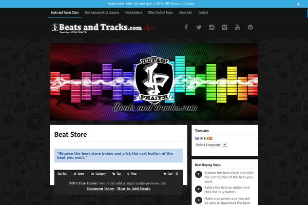 Musicmaker theme site design template sample
