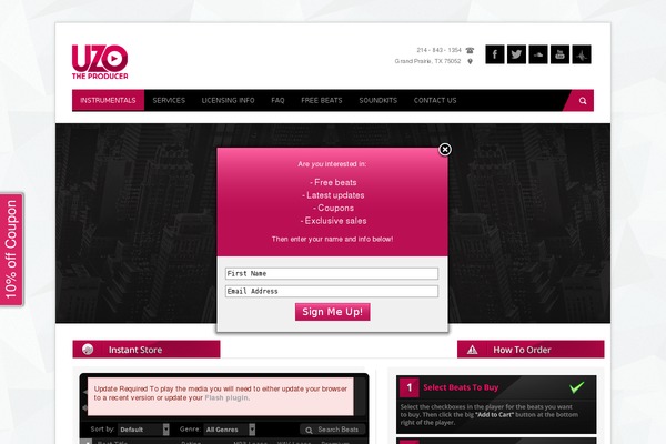 CleanBIZ theme site design template sample