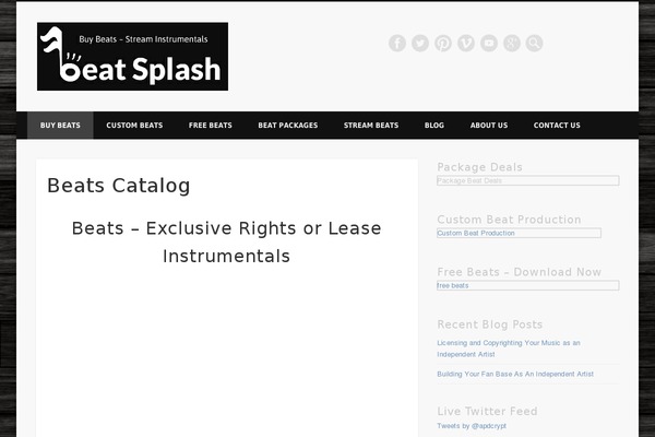 Pinboard theme site design template sample