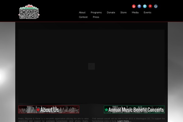Vibration theme site design template sample