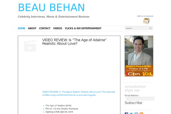 Fast Blog theme site design template sample
